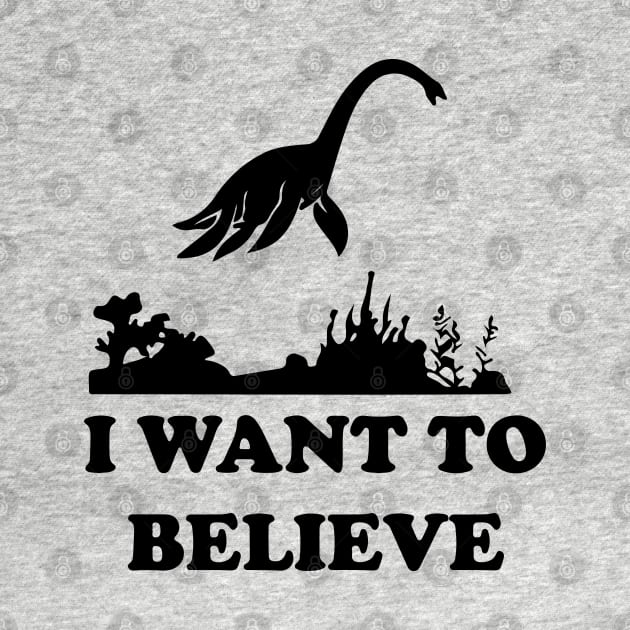 Loch Ness Monster Nessie I Want To Believe by Tatted_and_Tired